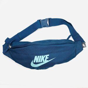 Nike Unisex Heritage Waist Bag Fanny Pack Blue Sport Adjustable Strap Gorpcore